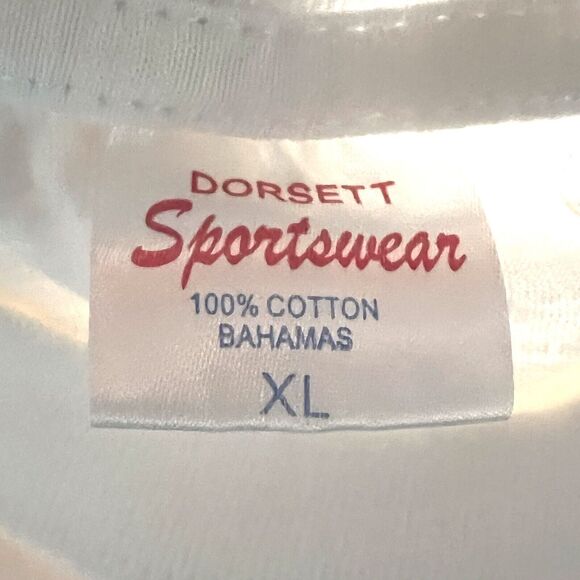 White Bahamas Graphic T Shirt Men XL Parrot Tropical Beach Vacation Colorful Tee - Picture 8 of 9